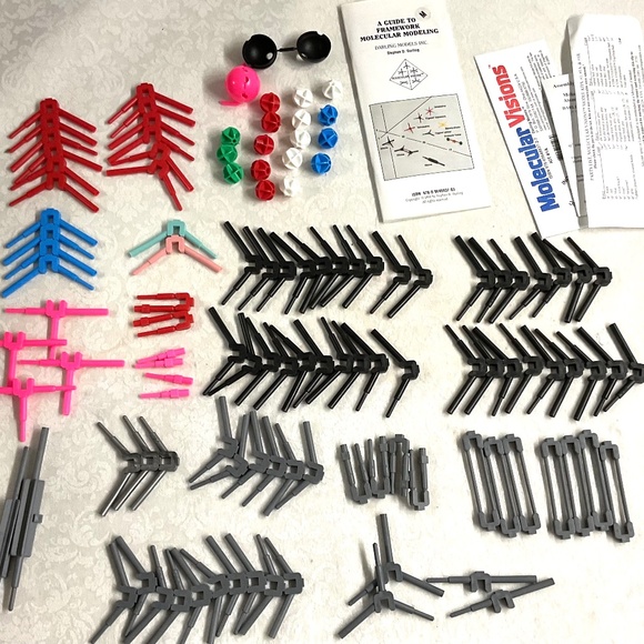 Molecular Visions the Flexible molecular model kit ##1A.  119 pieces. - Picture 3 of 3